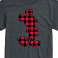 thumbnail image 3 of Mickey & Friends - Mickey Plaid Silhouette - Men's Short Sleeve Graphic T-Shirt, 3 of 5