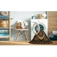 thumbnail image 2 of Ahgly Company Machine Washable Indoor Square Traditional Night Red Area Rugs, 7' Square, 2 of 7