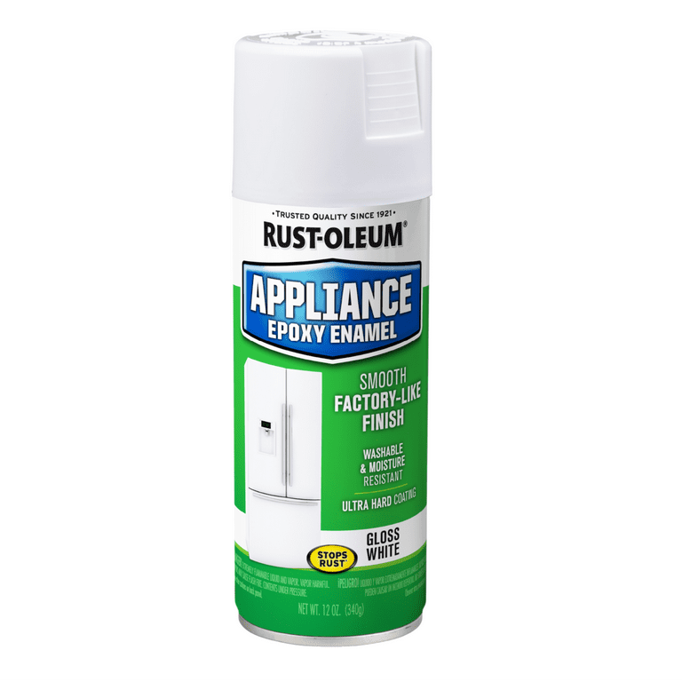 Rust-Oleum White Gloss Appliance Epoxy Spray Paint, 12 oz, Durable