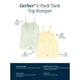 thumbnail image 6 of Gerber Toddler Girl Sleeveless Rompers, 2-Pack, Sizes 12 Months - 5T, 6 of 8