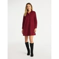 thumbnail image 2 of Time and Tru Women's Corduroy Shirtdress with Long Sleeves, Sizes XS – XXXL, 2 of 5