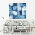 thumbnail image 2 of Yayeee Tapestry Wall Hanging for Bedroom 80" x 60" Living Room Home Wall Art Decor, Blue Pattern, 2 of 7