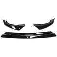 thumbnail image 5 of Ikon Motorsports Front Bumper Lip Compatible with 2022-2024 Hyundai Ioniq 5 IKON Style Gloss Black Front Lower Air Dam Chin Spoiler Splitter 3PCS, 5 of 7