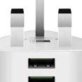 thumbnail image 4 of Adaptador Cargador Pared Corriente USB Enchufe Británico 3 Pines para Tableta (2USB), 4 of 6