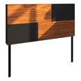 thumbnail image 3 of Cabecera Individual Playcon Granada Minimalista 100 cm Negro y Madera Naranja, 3 of 8