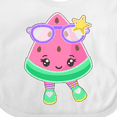 thumbnail image 4 of Inktastic Cute Watermelon with Sunglasses Boys or Girls Baby Bib, 4 of 4