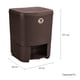 thumbnail image 2 of Kit 2 Botes de basura La Ardilla de plástico con pedal 8L (Chocolate), 2 of 4