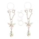 thumbnail image 1 of 1 Par De Pinzas No Perforadas En Los Anillos Del Pezón Falsas Joyas De Cuerpo de material acero Inoxidable Multicolor Jinwen Anillos de pezón ajustables, 1 of 8