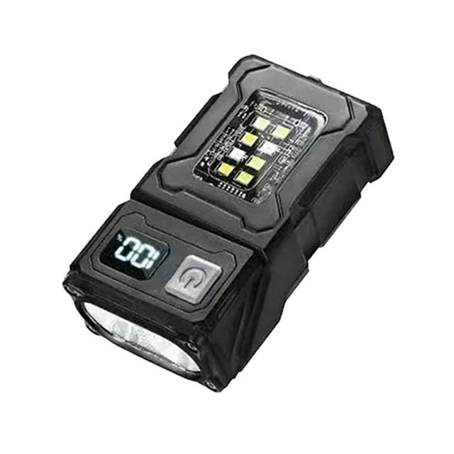 MINI Linterna LED Recargable por USB, Linterna Portátil con Imán Trasero, Linterna Brillante para Acampar, Luz de Emergencia COB Lateral