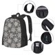 thumbnail image 2 of Balery Sparkling Snowflakes Mochila para hombre y mujer - Tela Oxford 600D resistente - Gran capacidad, resistente al agua, ideal para la escuela, viajes y senderismo, 2 of 6