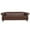 Dark Brown, variant on Holaki 84" PU Rolled Arm Chesterfield Three Seater Sofa, Brown