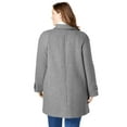 thumbnail image 3 of Woman Within Women's Plus Size Wool-Blend Classic A-Line Coat Coat, 3 of 4