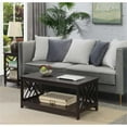 thumbnail image 1 of Convenience Concepts Titan Table Basse avec Tablette, Fini Bois Espresso, 1 of 7
