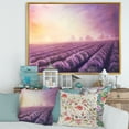 thumbnail image 2 of Designart 'Lavender Fields During Sunrise' Modern Framed Canvas Wall Art Print, 2 of 5
