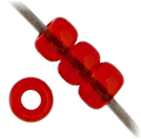 Miyuki Glass Seed Beads 11/0 (250g) DB0140 Transparent Red Orange Bead