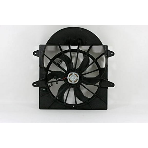 Dual Radiator and Condenser Fan Assembly - Pacific Best Inc. Fit/For CH3117102 05-10 Jeep Grand Cherokee, 06-10 Commander 3.7L/4.7L