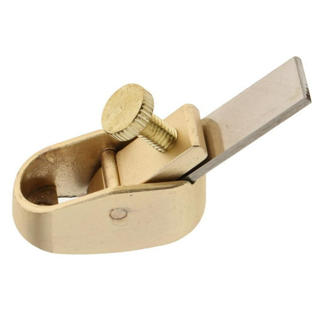 lionlar Brass Plane Violin / Viola Making Tool Woodworking Thumb Level Violin Maker Tool Golden XS