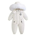 thumbnail image 3 of MEZZALL Boys Winter Snowsuit Bodysuit Outdoor Ski Wear Thermal Insulated Jumpsuit Toddler Baby Soft Warm Romper Breathable Long Sleeve O-Neck Spring Child One-Pieces, 3 of 7