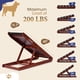 thumbnail image 3 of SweetBin Rampa de madera ajustable para mascotas para todos los perros y gatos – Superficie de alfombra antideslizante y almohadillas para los pies – 40 pulgadas de largo y ajustable de 12 a 26 pulgad, 3 of 5