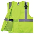 thumbnail image 3 of Ergodyne Glowear 8210Z Type R Class 2 Economy Mesh Vest, Lime, S/M, 3 of 3