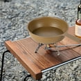 thumbnail image 2 of Viflosae Fry Pan Frying Pans Nonstick Saute Pan Stainless Steel Skillet Tray With Handle Stainless Steel Camping Hiking Portable Tableware Picnic Mini Dinner Tray for Searing Steak, 2 of 7