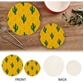 thumbnail image 4 of GZHJMY Cactus Placemats Set of 2, Woven Washers, Cotton, Round Large Pot Holder, Heat Resistant, for Pot Countertops, 4 of 5