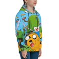 thumbnail image 3 of Adventure Time Jake The Dog Kids Pullover Hoodies 3d Print Hooded Sweatshirt With Packet For Boys Girls, 3 of 8