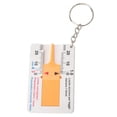 thumbnail image 1 of Tire Depth Gauge, 0.1mm Key Chain Design Tyre Depth Ruler, Portable For Tire Repair Accessories Tire Repair Tools Measuring Gauge Measuring Ruler, 1 of 8