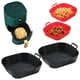 thumbnail image 2 of Bandeja de silicona para freidoras de aire, cesta de silicona reutilizable para horno, Pizza, pollo frito, accesorios de revestimiento, 22cm, 2 of 5