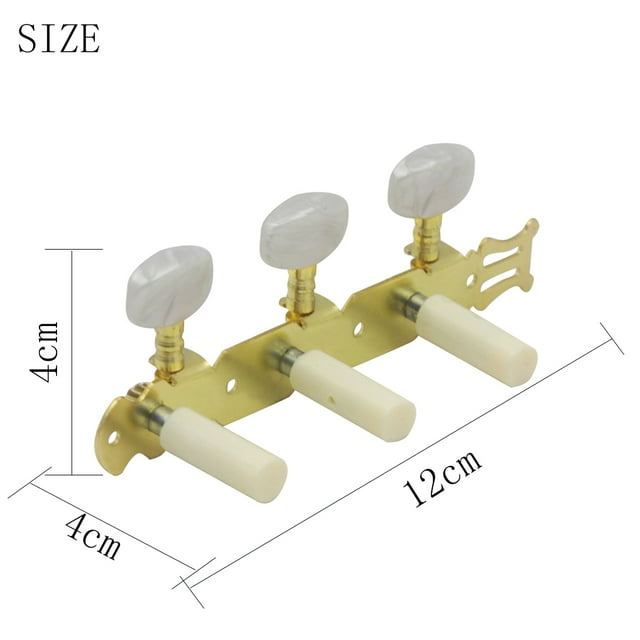 Boutons de Guitare Classique Triple Accordeurs de Guitare Tête de Machine Piquets d'Accord de Guitare Classique Accessoires de Guitare Classique Pièces Y-21