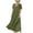 Green, variant on FAIWAD Girls Cotton Linen Dress with Pockets Short Sleeve Summer Loose Flowy Dresses Cute Casual Beach Vacation Sundress