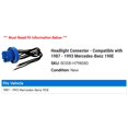 thumbnail image 2 of Headlight Connector - Compatible with 1987 - 1993 Mercedes-Benz 190E 1988 1989 1990 1991 1992, 2 of 2