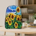 thumbnail image 5 of Honeii Landscape With Sunflowers Print Clear Backpack Heavy Duty Transparent Bag 17" See Through BookBag for Women Men Adults Work Festival Sports Travel, 5 of 7