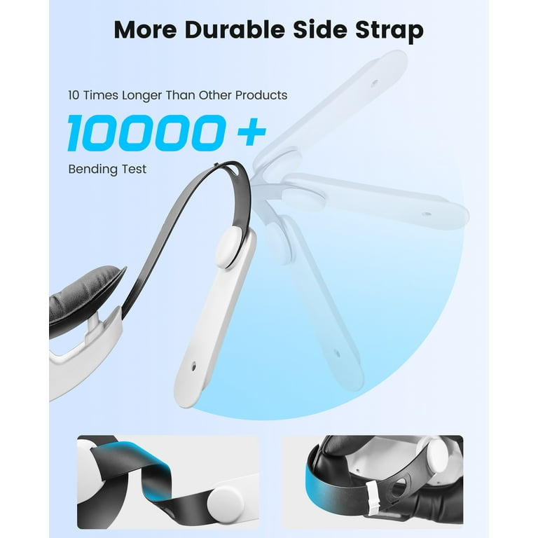 Free Shipping! QQV Battery Head Strap for Meta Quest 2 and Quest 3