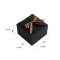 thumbnail image 4 of bedienty 12PCS Gift Box Cardboard Square Lightweight Foldable Large Capacity Package Boxes Bowknot Jewelry Holder Earring Brown, 4 of 6