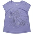 thumbnail image 3 of Disney 3-Pack Frozen II T Shirts for Girls and Toddlers with Princess Elsa and Anna, 3 of 4