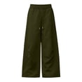 thumbnail image 5 of Wide Leg Sweatpants Women Zaewscy Women's Solid Color Loose-fitting Sweatpants High-waisted Wide-leg Casual Sweatpants Drawstring Elastic Waistband With Pockets., 5 of 7