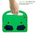 thumbnail image 5 of Portable Heavy Duty Case for Samsung Galaxy Tab A8 10.5" (SM-X200/X205) 2022, EVA Shockproof Armor Military Grade Lens Protection Case with Kids Friendly Handle Foldable Stand Bracket Case, Green, 5 of 7