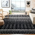 thumbnail image 3 of SAFAVIEH Tulum Coriander Moroccan Geometric Area Rug, 12' x 15', Black/Ivory, 3 of 8