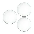 thumbnail image 1 of Lipstore 3 Pieces Mirror Centerpieces for Table Round Mirror Plate for Table Ornament argent 20cm, 1 of 8