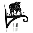 thumbnail image 4 of Montaje de montaje en la pared colgador de planta gancho decorativo silueta animal múltiple colgilla de colgilla de colgante para cabaña para caballo, 4 of 8