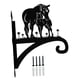 thumbnail image 4 of Montaje de montaje en la pared colgador de planta gancho decorativo silueta animal múltiple colgilla de colgilla de colgante para cabaña para caballo, 4 of 8