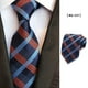 thumbnail image 4 of Corbata de negocios Skymirror para hombre, ligera, multiusos, ajustable, con diferentes patrones, con estampado a cuadros, decorativa, para caballero, para bodas, uso diario, accesorio de ropa, 4 of 8