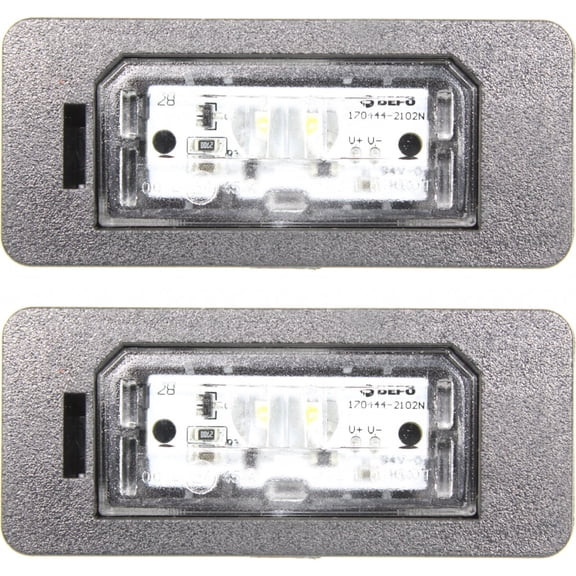 For BMW 128i Coupe/Convertible License Lamp Assembly 2008 09 10 11 12 2013 Pair Driver and Passenger Side For BM2870102 | 63 26 7 193 293