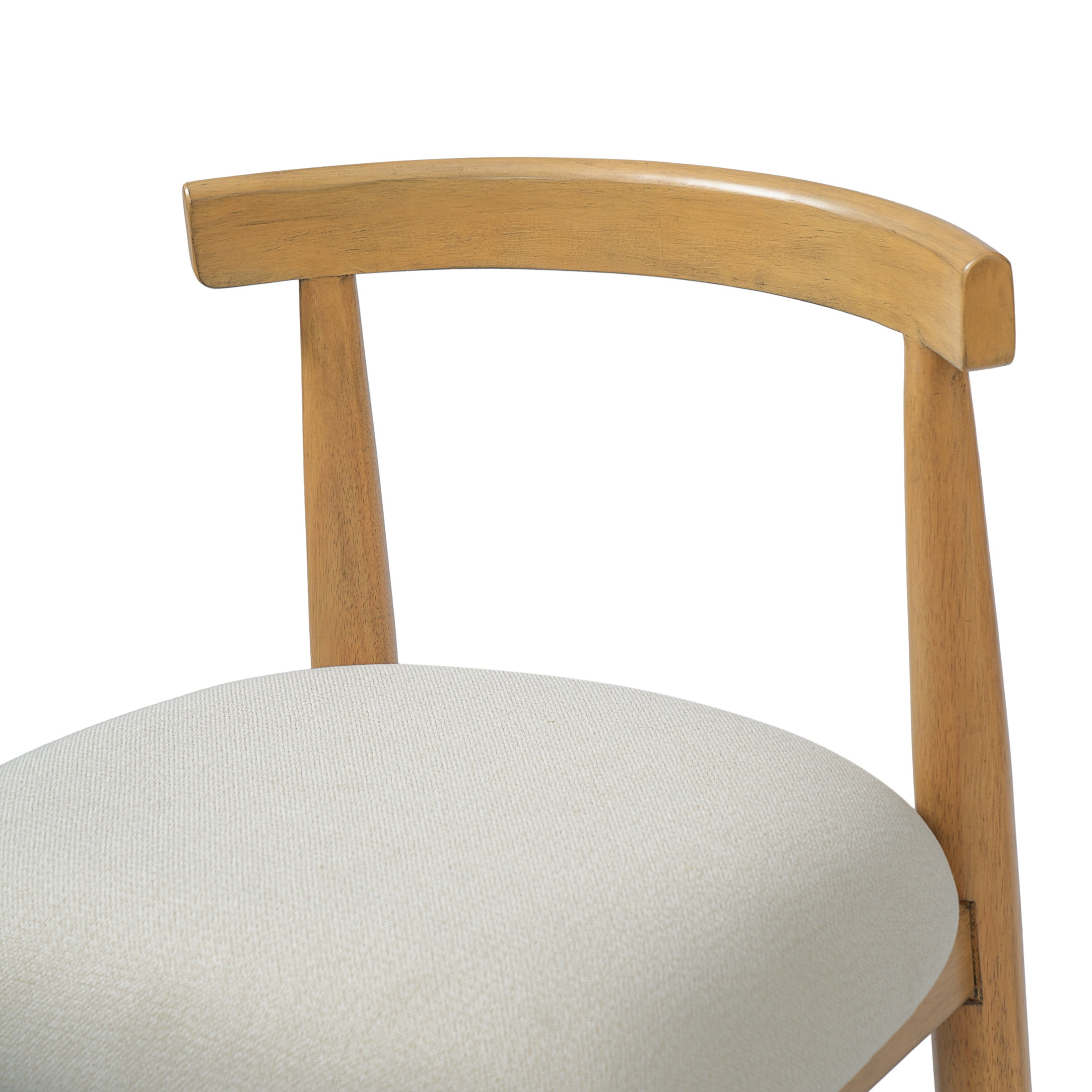 Christopher Knight Home Modern Fabric Upholstered Counter Height Bar Stools, Natural+Beige, Set of 2