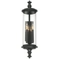 thumbnail image 5 of Possini Euro Design Medici Modern Outdoor Wall Light Fixture Black 28" Clear Glass for Post Exterior Barn Deck House Porch Yard Patio Home Outside, 5 of 8