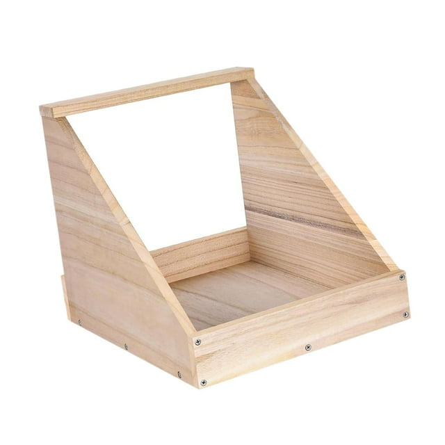 Caja nido para gallinas de un solo compartimento, accesorios para gallineros, caja nido de madera para gallinas, versátil, , resistente y de