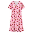 thumbnail image 3 of Jamicy Sleep Dress for Women Zipper Robes Short Sleevele Bathrobes Lightweight Knee Length Housecoat with Pockets Nightgown Soft Pajama Dress, 3 of 6