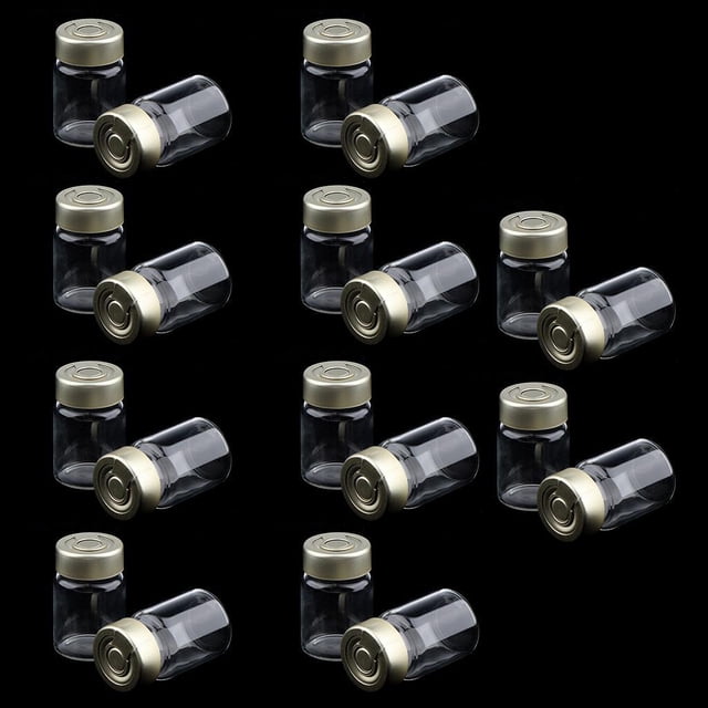 Viales de de Suero Estéril Sellado Vacío de 20 Piezas con Sellos de Septa de Aluminio - 5ml