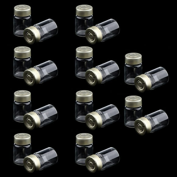 Frascos de botellas de muestra líquida Yinane 20 piezas 5ml Viales sellados estériles